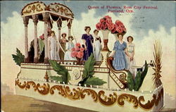 Queen of Flowers. Rose City Festival, Portland, Ore Oregon Postcard Postcard