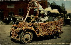 Decorated Auto, Rose Festival, Portland, Ore Oregon Postcard Postcard