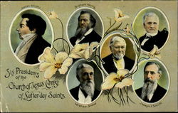 Six Presidents of the Church of Jesus Christ of Latter-day Saints Religious Postcard Postcard