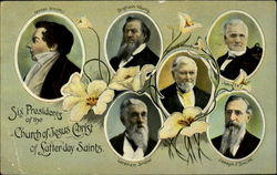 Six Presidents of the Church of Jesus Christ of Latter-day Saints Religious Postcard Postcard