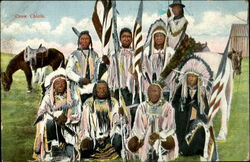 Crow Chiefs Native Americana Postcard Postcard