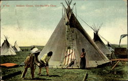 Indian Game, On-Na-Wa-Chee Native Americana Postcard Postcard