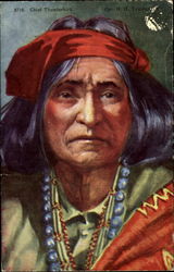 Chief Thunderbird Cpr. H. H. Tammer Native Americana Postcard Postcard