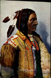 Hollow Horn Bear, Sioux Indian Native Americana Postcard Postcard