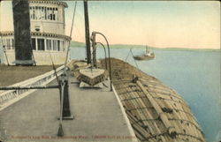 Mammoth Log Raft on Columbia River, 7,000,000 feet of Lumber Postcard