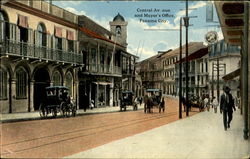 Central Avenue and Mayor's Office, Panama City Postcard Postcard