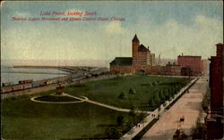 Lake Front, looking South Postcard