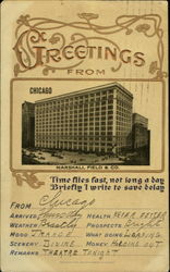 Greetings from Chicago Postcard