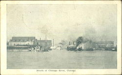 Mouth of Chicago river, Chicago Postcard