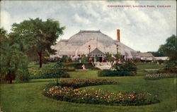 Conservatory, Lincoln Park Chicago, IL Postcard Postcard