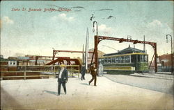 State St. Bascule Bridge Chicago, IL Postcard Postcard