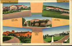 High Schools Postcard