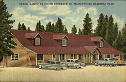 Flagg Ranch at South Entrance to Yellowstone National Park Wyoming Postcard Postcard