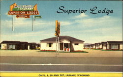 Superior Lodge Laramie, WY Postcard Postcard