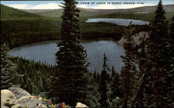 Chain of Lakes in Scenic Oregon Postcard Postcard