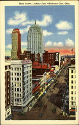 Main Street, Looking East Postcard