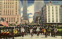 The Famous Kiltie Band at Civic Center Postcard