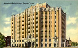 Telephone Building San Antonio, TX Postcard Postcard