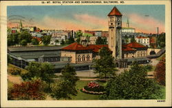 Mt. Royal Station and Surroundings Postcard