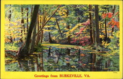 Greetings from Burkeville, VA Postcard