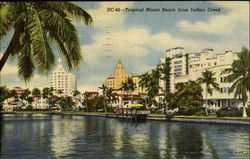 DC-48 - Tropical Miami Beach from Indian Creek Florida Postcard Postcard