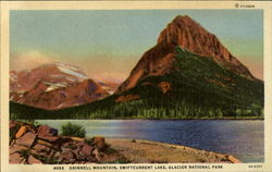 Grinnell Mountain, Swiftcurrent Lake, Glacier National Park Postcard