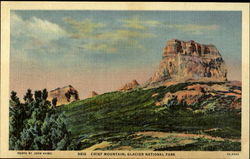 Chief Mountain, Glacier National Park Postcard Postcard