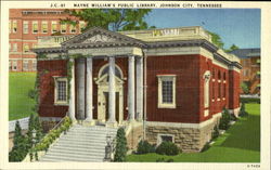 Mayne William's Public Library Johnson City, TN Postcard Postcard