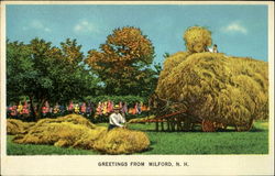 Greetings From Milford, N.H New Hampshire Postcard Postcard