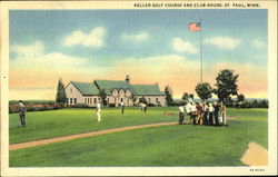 Keller Golf Course and Club House Postcard