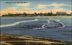 Manoment Point Plymouth, MA Postcard Postcard