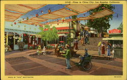 LA-66 - Plaza in China City, Los Angeles, California Postcard Postcard