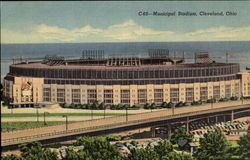 Municipal Stadium Postcard