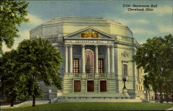 Severance Hall Cleveland, OH Postcard Postcard