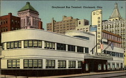 Greyhound Bus Terminal Postcard