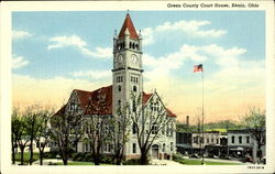 Green County Court House Postcard