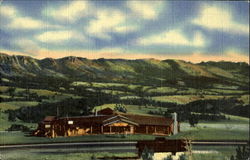 Summit Tavern and Panorama from the top of Sherman Hill Wyoming Postcard Postcard