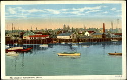 The Harbor Gloucester, MA Postcard Postcard