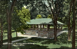 Shelter House in Beautiful Glenwood Park Macomb, IL Postcard Postcard