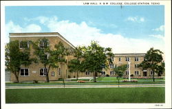 Law Hall, A & M College College Station, TX Postcard Postcard