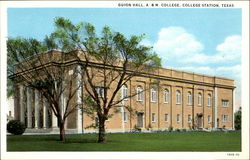 Guion Hall, A & M College College Station, TX Postcard Postcard