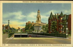 Thomas Circle Showing Underpass Washington, DC Washington DC Postcard Postcard