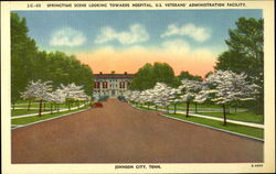 Springtime Scene Looking Towards Hospital, U.S. Veterans' Administration Faculty Johnson City, TN Postcard Postcard