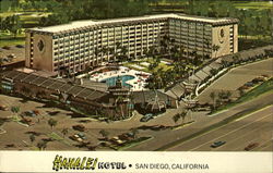 Hanalei Hotel San Diego, CA Postcard Postcard