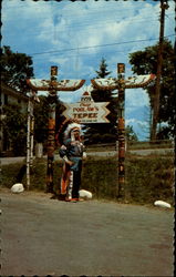 Indian Chief at the reservation of the Penobscto Tribe Postcard