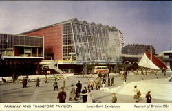 Fairway and Transport Pavilion - South Bank Exhibition London, England Postcard Postcard