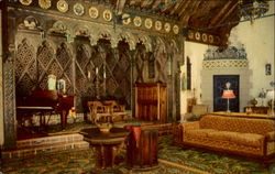 The Music Room of Scotty's Castle Death Valley, CA Postcard Postcard