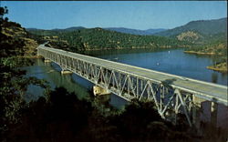 West Branch Bridge over Lake Oroville, Calif Postcard