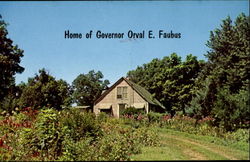 Home of Governor Orval E. Faubus Postcard