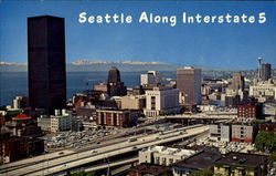 Seattle Along Interstate 5 Washington Postcard Postcard